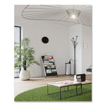 Triangular Umbrella Stand, Steel, 10.25w x 10.25d x 23.67h, Silver/Black