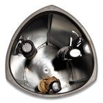 Triangular Umbrella Stand, Steel, 10.25w x 10.25d x 23.67h, Silver/Black