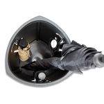 Triangular Umbrella Stand, Steel/Plastic, 10.25w x 10.25d x 23.67h, Black