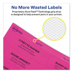 High-Visibility Permanent Laser ID Labels, 2 x 4, Neon Assorted, 500/Pack