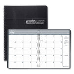 Academic Year 14-Month Recycled Ruled Monthly Planner, 11 x 8.5, Black Cover, 14-Month: July 2025 to Aug 2026
