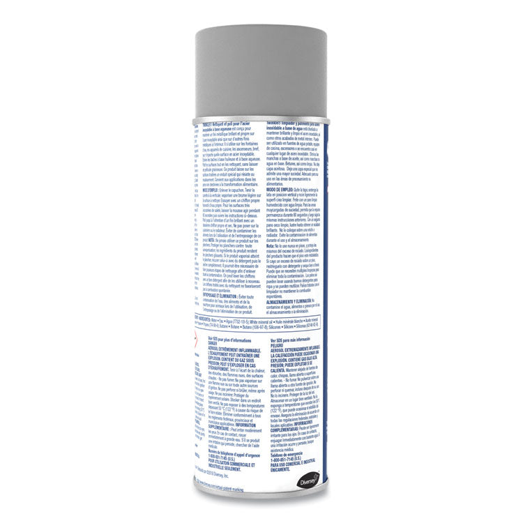 Stainless Steel Cleaner And Polish, 17 Oz Aerosol Spray