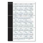 24/7 Recycled Daily Appointment Book/Monthly Planner, 10 x 7, Black Cover, 12-Month (Jan to Dec): 2025