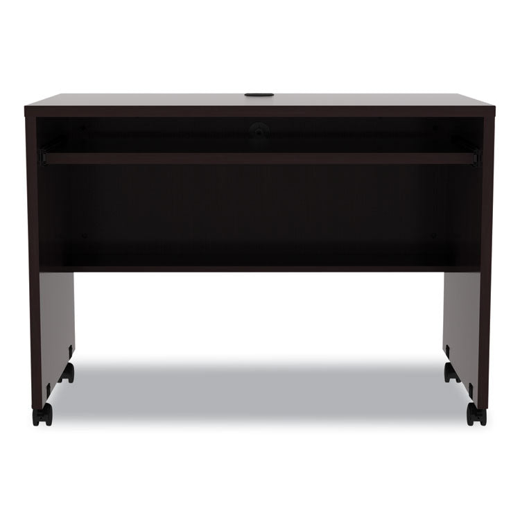 Alera Valencia Series Mobile Workstation Desk, 41.38" X 23.63" X 30", Espresso