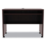 Alera Valencia Series Mobile Workstation Desk, 41.38" X 23.63" X 30", Mahogany