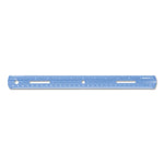 Plastic Ruler, Standard/metric, 12" (30 Cm) Long, Assorted Translucent Colors