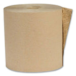 Recycled Hardwound Paper Towels, 1-Ply, 7.88" x 800 ft, 1.6 Core, Kraft, 6 Rolls/Carton