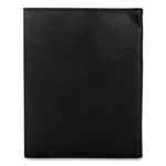 Faux-Leather Padfolio, 9 X 12 Pad, 9.75 X 12.5, Black
