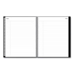 Enterprise Weekly/Monthly Planner, 11 x 8.5, Black Cover, 12-Month (Jan to Dec): 2025