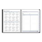 Passages Appointment Planner, 11 x 8.5, Charcoal Cover, 12-Month (Jan to Dec): 2025