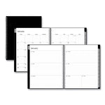 Enterprise Weekly/Monthly Planner, 11 x 8.5, Black Cover, 12-Month (Jan to Dec): 2025