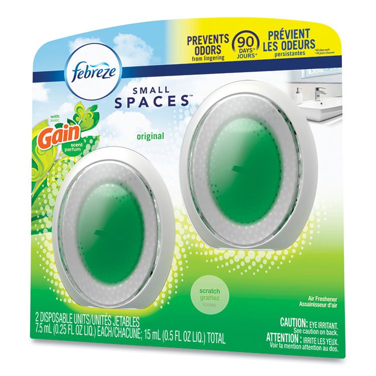 SMALLSPACES, GAIN ORIGINAL SCENT, 7.5 ML CARTRIDGE, 2/PACK