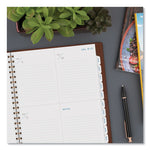 Signature Collection Academic Weekly/Monthly Planners, 11.5 x 8, Distressed Brown Cover, 13-Month: July 2025 to July 2026