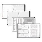 Move-A-Page Academic Weekly/Monthly Planners, 11 x 9, Black Cover, 12-Month (July to June): 2025 to 2026