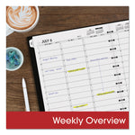 Move-A-Page Academic Weekly/Monthly Planners, 11 x 9, Black Cover, 12-Month (July to June): 2025 to 2026
