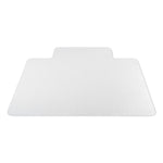 Antimicrobial Chair Mat, Medium Pile Carpet, 53 X 45, Lipped, Clear