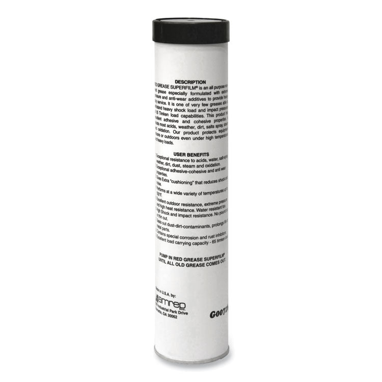 NLGI #2 Red Grease, 14 oz Tube, 48/Carton