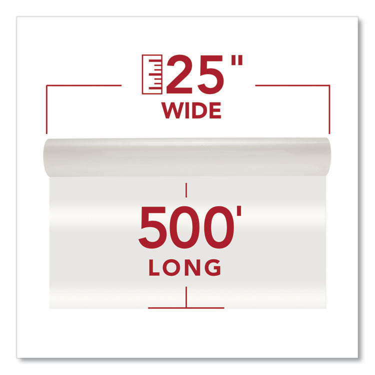 Nap-Lam I Roll Film, 1.5 Mil, 25" X 500 Ft, Gloss Clear, 2/box