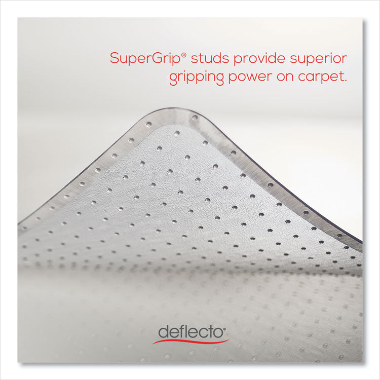 Execumat All Day Use Chair Mat For High Pile Carpet, 46 X 60, Rectangular, Clear