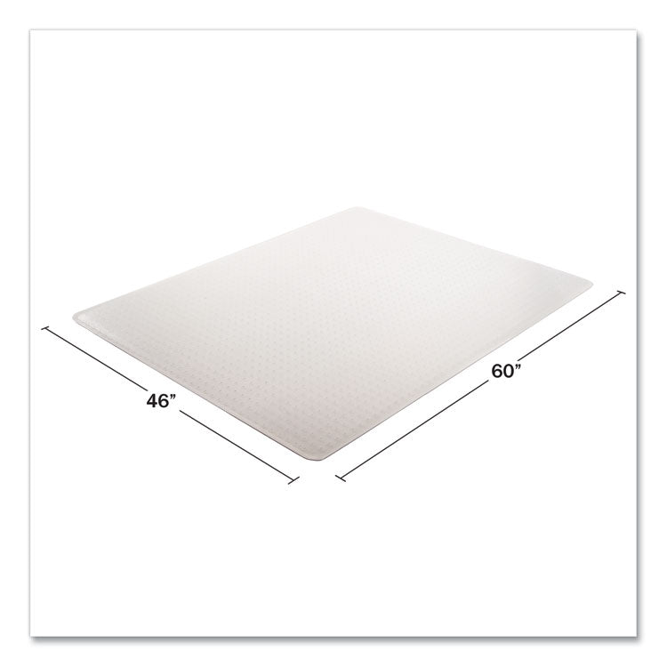 Execumat All Day Use Chair Mat For High Pile Carpet, 46 X 60, Rectangular, Clear