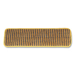 Microfiber Scrubber Pad, Vertical Polyprolene Stripes, 18", Yellow, 6/carton