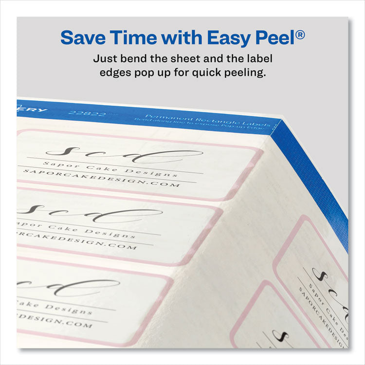 Print-To-The-Edge Labels With Sure Feed And Easy Peel, 2 X 3, Glossy Clear, 80/pack