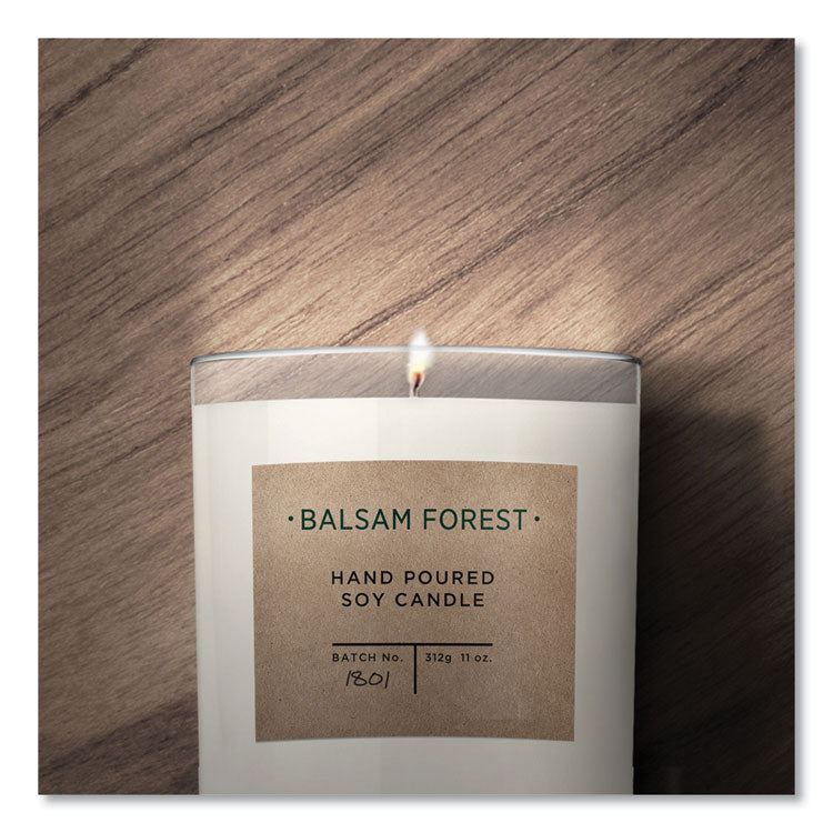 Square Print-To-The-Edge Labels, Inkjet/laser Printers, 2 X 2, Kraft Brown, 12/sheet, 25 Sheets/pack