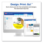 Removable Print-to-the-Edge White Labels w/ Sure Feed, 3.5 x 4.75, 32/Pack