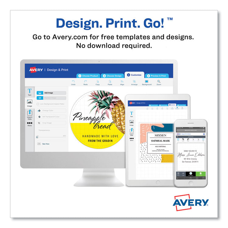 Square Print-To-The-Edge Labels, Inkjet/laser Printers, 2 X 2, Kraft Brown, 12/sheet, 25 Sheets/pack