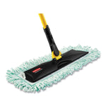 Hygen Microfiber Fringed Dust Mop Pad, 24w X 9d, Green
