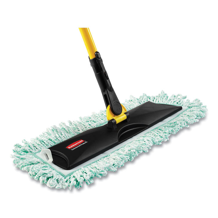 Hygen Microfiber Fringed Dust Mop Pad, 24w X 9d, Green
