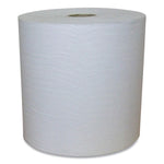 Recycled Hardwound Paper Towels, 1-Ply, 7.88" x 800 ft, 1.8 Core, White, 6 Rolls/Carton