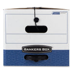 Liberty Plus Heavy-Duty Strength Storage Boxes, Legal Files, 15.25" X 24.13" X 10.75", White/blue, 12/carton