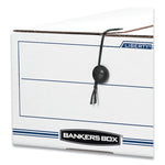 Liberty Plus Heavy-Duty Strength Storage Boxes, Letter Files, 12.25" X 24.13" X 10.75", White/blue, 12/carton