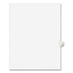 Preprinted Legal Exhibit Side Tab Index Dividers, Avery Style, 10-Tab, 16, 11 X 8.5, White, 25/pack, (1016)