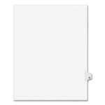 Preprinted Legal Exhibit Side Tab Index Dividers, Avery Style, 10-Tab, 20, 11 X 8.5, White, 25/pack, (1020)
