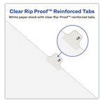 Preprinted Legal Exhibit Side Tab Index Dividers, Avery Style, 10-Tab, 16, 11 X 8.5, White, 25/pack, (1016)