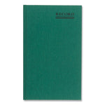 Emerald Series Account Book, Green Cover, 12.25 X 7.25 Sheets, 150 Sheets/book