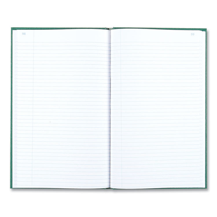 Emerald Series Account Book, Green Cover, 12.25 X 7.25 Sheets, 150 Sheets/book