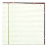 Texthide Eye-Ease Record Book, Black/burgundy/gold Cover, 10.38 X 8.38 Sheets, 150 Sheets/book