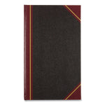 Texthide Record Book, 1-Subject, Medium/College Rule, Black/Burgundy Cover, (500) 14 x 8.5 Sheets