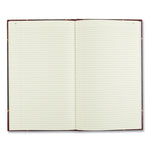 Texthide Eye-Ease Record Book, Black/burgundy/gold Cover, 14.25 X 8.75 Sheets, 300 Sheets/book