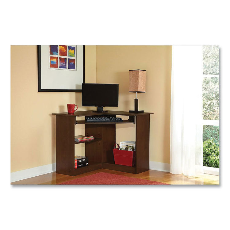 Corner Desk, 35.38" x 35.38" x 28.88", Resort Cherry