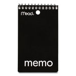 Wirebound Memo Pad With Wall-Hanger Eyelet, Medium/college Rule, Randomly Assorted Cover Colors, 60 White 3 X 5 Sheets
