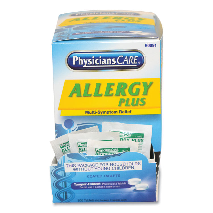 Allergy Antihistamine Medication, Two-Pack, 50 Packs/box