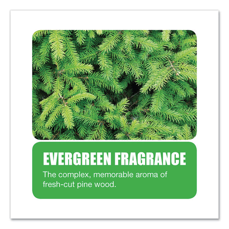 Extra Duty Urinal Screen With Non-Para Block, Evergreen With Enzymes Scent, White, Dozen