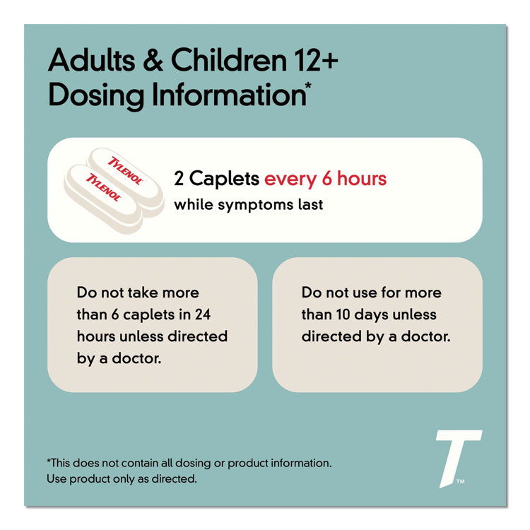 Extra Strength Caplets, Two-Pack, 50 Packs/box