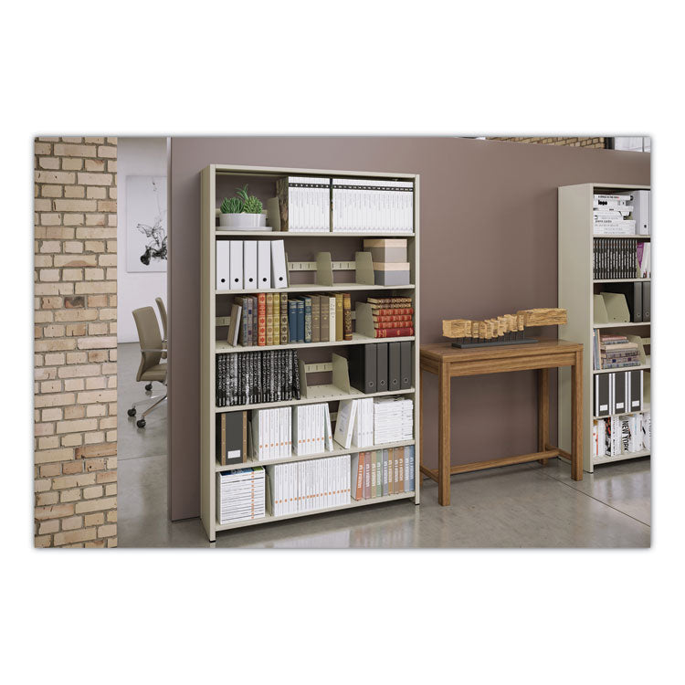 Snap-Together Steel Seven-Shelf Closed Starter Set, 36w X 12d X 88h, Sand