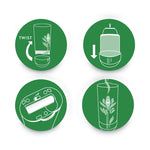 Freshmatic Ultra Spray Refill, Fresh Waters, 5.89 oz Aerosol Spray, 2/Pack, 3 Packs/Carton