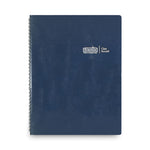 Recycled Class Record Book, 9-10 Week Term: Two-Page Spread (35 Students), Two-Page Spread (8 Classes), 11 X 8.5, Blue Cover